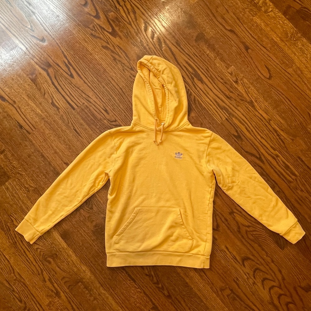 Adidas Originals Trefoil Orange Hooded Sweatshirt - Size Small